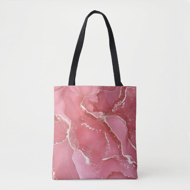 Tote Bag L'encre d'alcool est translucide. multicolo Abstra (Devant)
