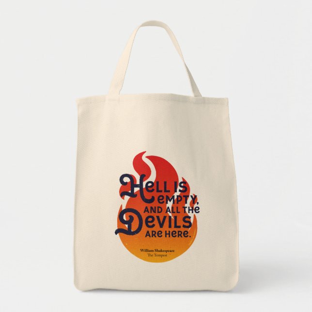 Tote Bag L'enfer de William Shakespeare est vide (Devant)
