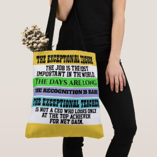 TOTE BAG L'ENSEIGNANT EXCEPTIONNEL - REGARDEZ !