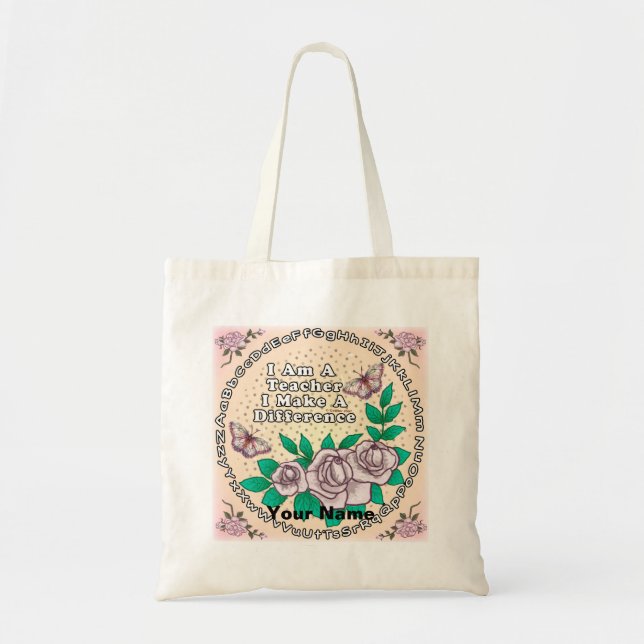 Tote Bag L'enseignant fait la différence (Devant)