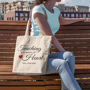 Tote Bag L'enseignement est un travail d'appréciation de