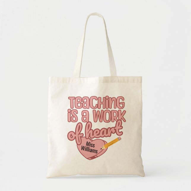 Tote Bag L'enseignement est une oeuvre de reconnaissance de (Devant)