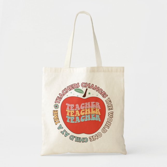 Tote Bag L'Enseignement Peut Changer Le Monde (Devant)