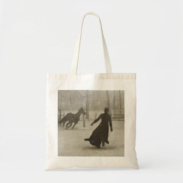Tote Bag L'Entraîneur De Cheval Par Felix Thiollier 1899 (Devant)