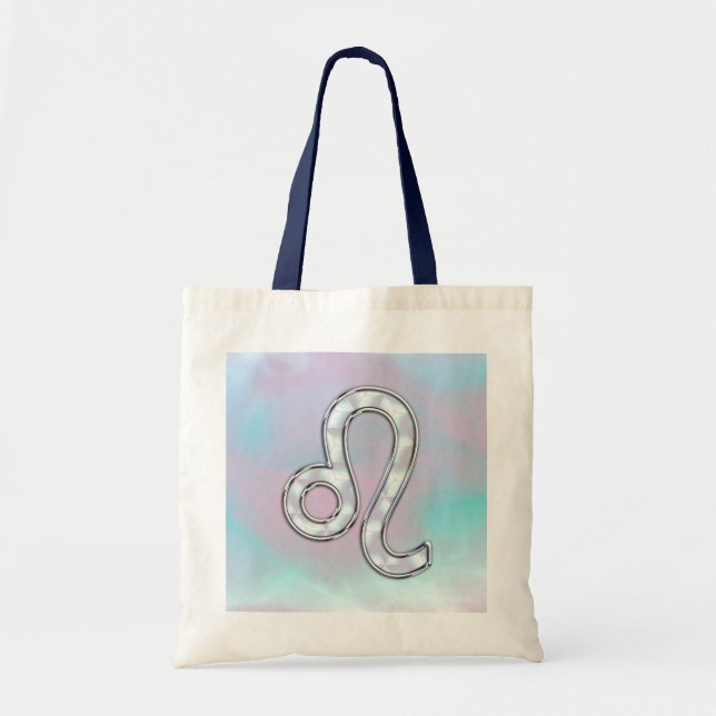 Tote Bag Léo Connexion Pastels Nacre Mère de style Pearl (Devant)