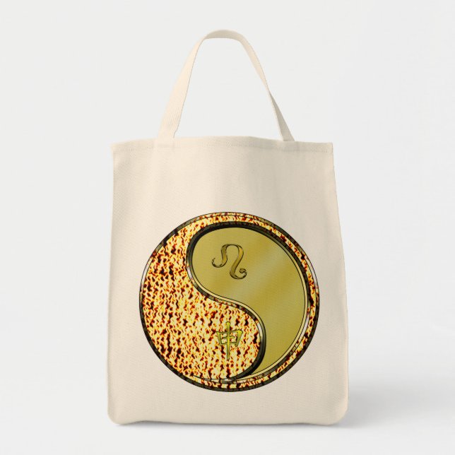 Tote Bag Léo et singe métallique (Devant)