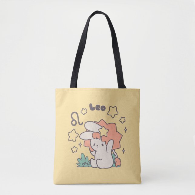 Tote Bag Leo Loppi Tokki Zodiac Series Art (Devant)