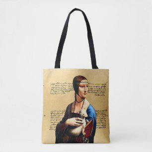 Tote Bag Léonard de Vinci Lady avec Ermine