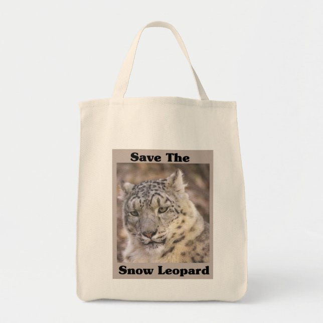 Tote Bag Léopard des neiges (Devant)