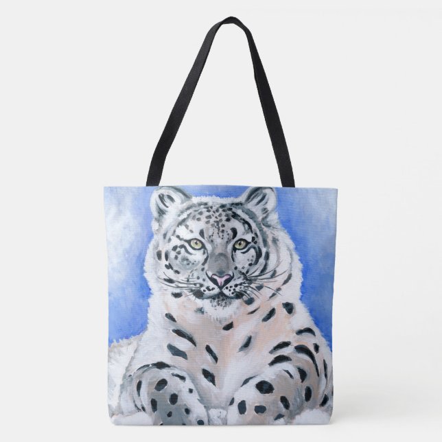 Tote Bag Léopard des neiges (Devant)