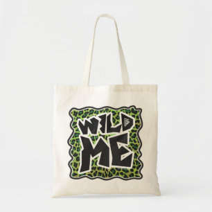 Tote Bag Léopard noir et vert