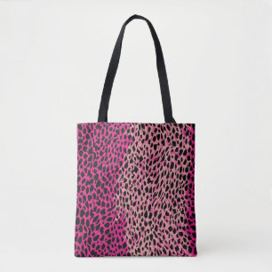 Tote Bag Léopard rose motif tissu fabriqué animal, backgrou