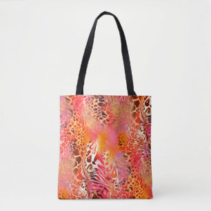 Tote Bag leopard skin pattern fabric leopard,abstract,anima