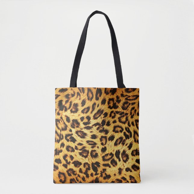 Tote Bag Leopard tendance : Motif de design de peau. (Devant)