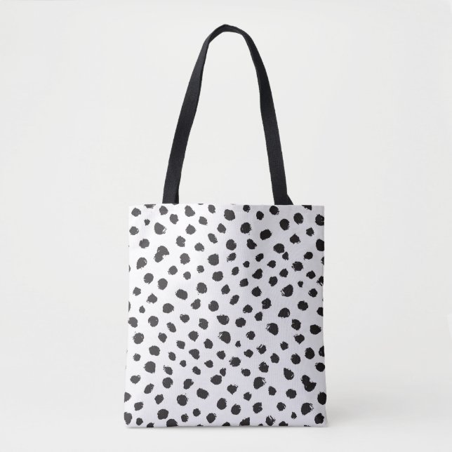 Tote Bag Léopard Texture : Motif Vintage sans joint. (Devant)