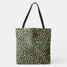 Léopard turquoise animalier