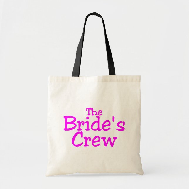 Tote Bag L'équipage de jeunes mariées (rose) (Devant)