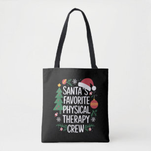 Tote Bag L'équipe de thérapie physique préférée du Père Noë