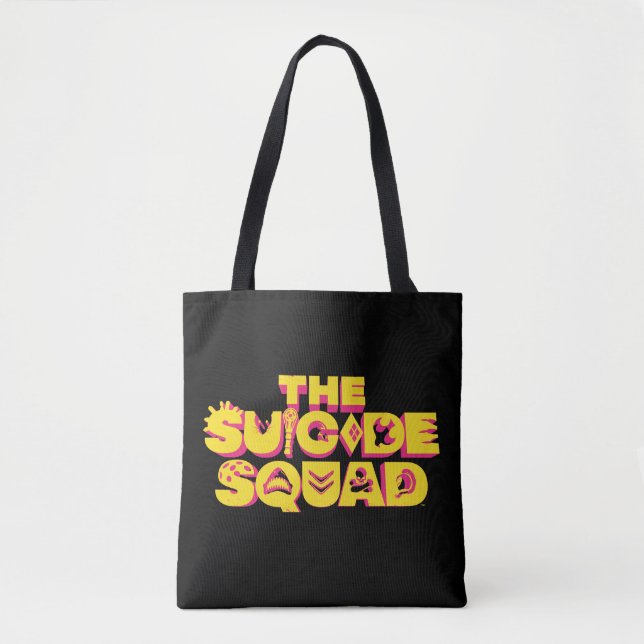 Tote Bag L'équipe du suicide | Logo d'icône de caractère (Devant)