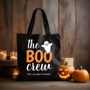 Tote Bag L'équipée Boo Halloween Trick or Treat noir