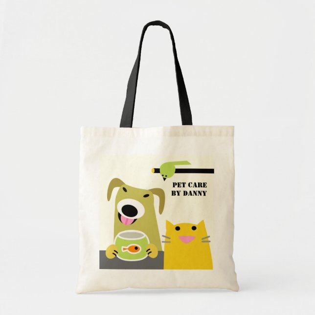 Tote Bag Les affaires de la garde d'enfants d'animal (Devant)