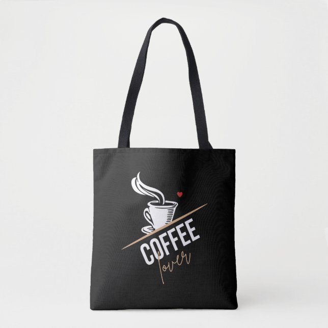Tote Bag Les amateurs de café Café (Devant)