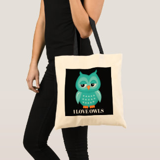 Tote Bag Les amateurs de chouette adorent ajouter un messag