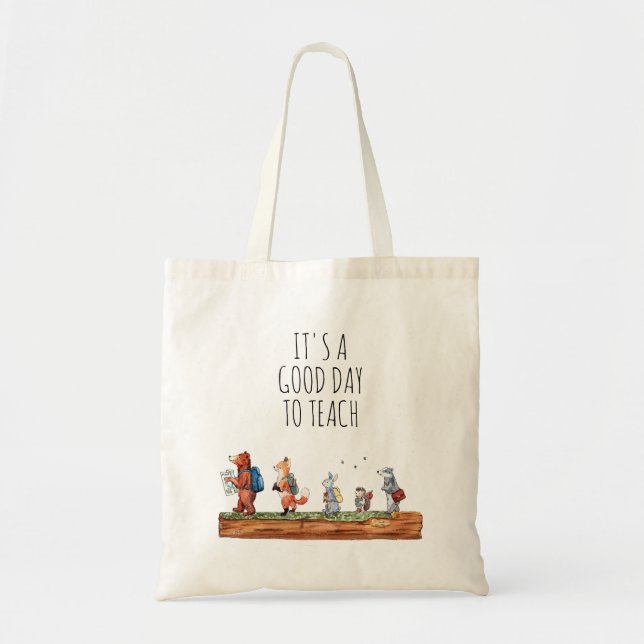 Tote Bag Les amis de la forêt enseignent  (Devant)