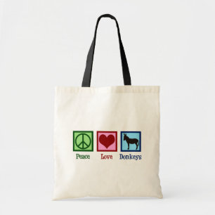 Tote Bag Les ânes de l'amour pour la paix