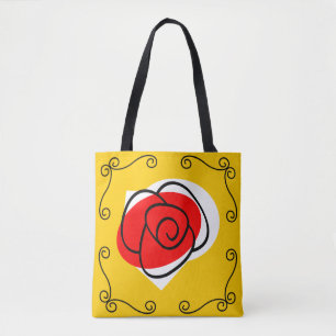 Tote Bag Les angles de Rose espagnol dans toute la fourre-t