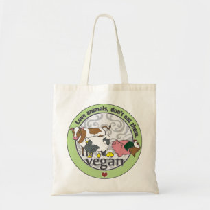 Tote Bag Les animaux d'amour ne les mangent pas végétalie