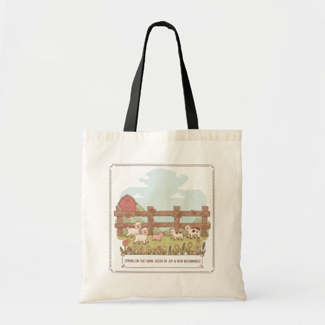 Tote Bag les animaux de la ferme  (Devant)