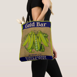 Tote Bag Les années 1930 Gold Bar les pois à sucre peuvent