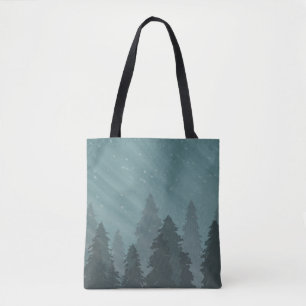Tote Bag Les arbres dans la Fourre-tout de l'Allover forest
