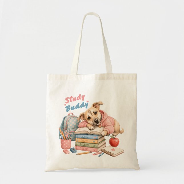 Tote Bag Les Aventures de Lina à l'école (Devant)