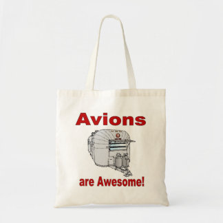 Tote Bag Les avions sont super-rouges des années 60