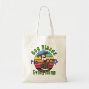 Tote Bag Les baisers de chien réparent tout 