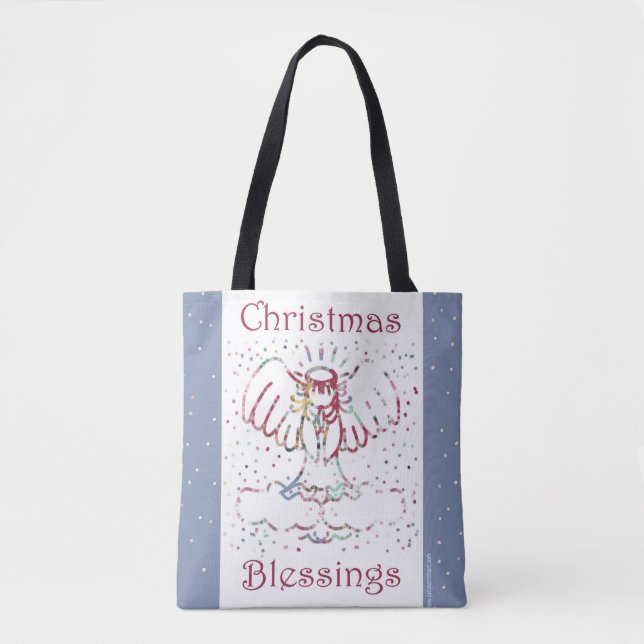 Tote Bag Les bénédictions de Noël Angel Fourre-tout (Devant)