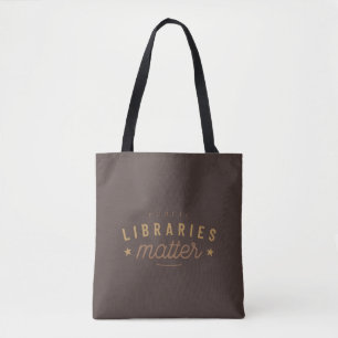 Tote Bag Les bibliothèques comptent