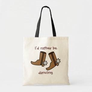 Tote Bag Les bottes de cowboy plutôt dansent le pays