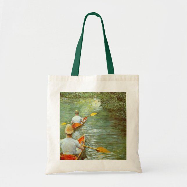 Tote Bag Les Canoës, Perissoires par Gustave Caillebotte (Devant)