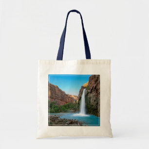 Tote Bag Les cascades Chutes Havasu au coucher du soleil