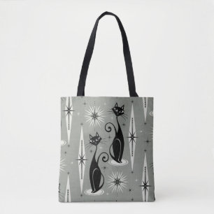 Tote Bag Les chats atomiques rétro-américains du milieu d