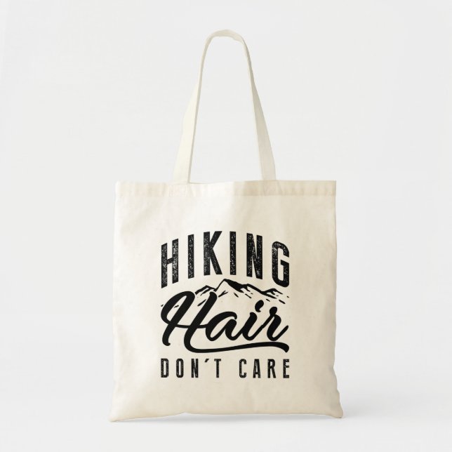Tote Bag Les cheveux randonnées ne s'en soucient pas (Devant)