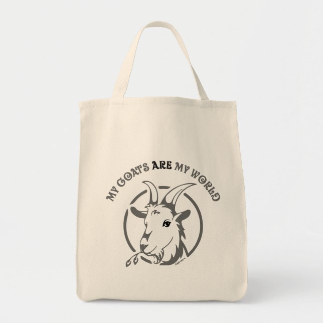 Tote Bag LES CHÈVRES SONT MON MONDE | par TotallyGoatally™ (Devant)