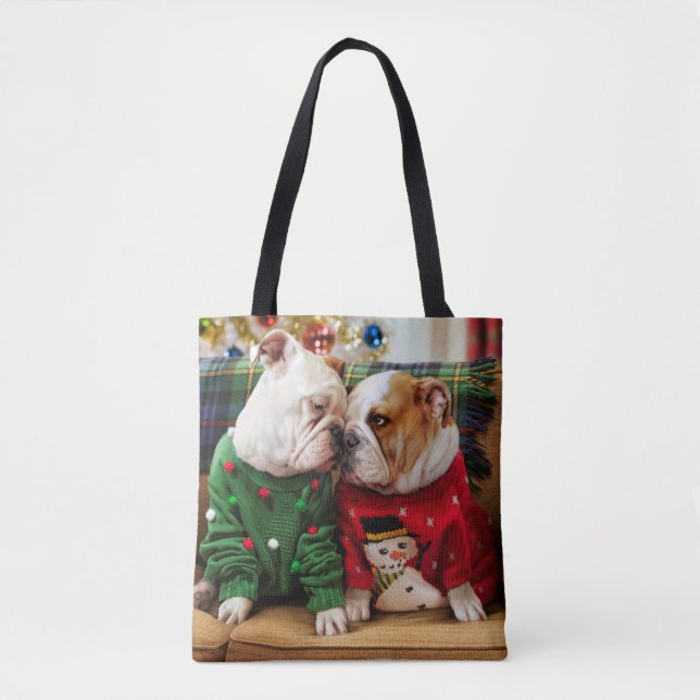 Tote Bag Les chiens errants de Noël (Devant)
