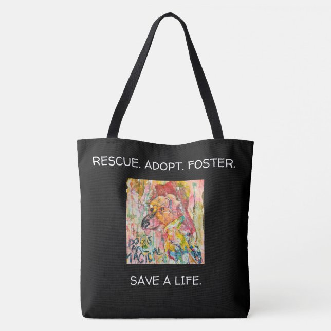 TOTE BAG LES CHIENS SONT MAGIQUES (Dos)