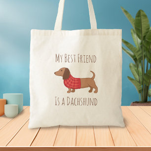 Tote Bag Les chiens sont mes gens préférés Dachshund Wiener