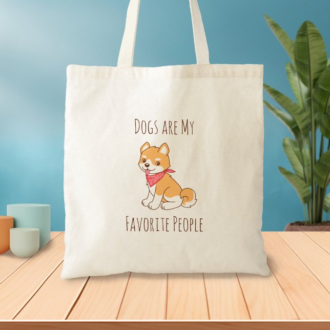 Tote Bag Les chiens sont mon peuple préféré Chien Chien Coq (Créateur téléchargé)
