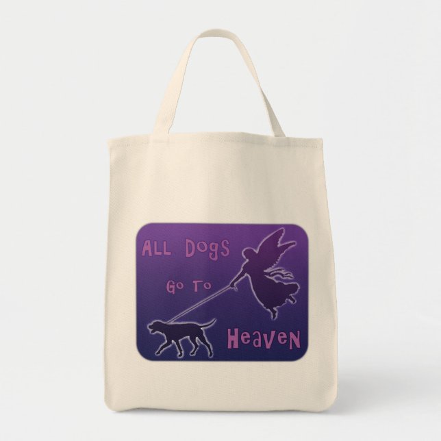 Tote Bag Les Chiens Vont Au Ciel (Devant)